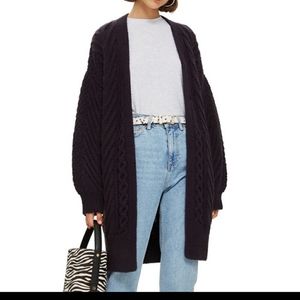 Topshop Long Open Front Card Navi